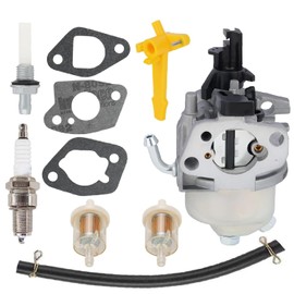Kurihina Compatible with 196CC Carburetor with Fuel line Spark Plug Kit For Champion 196CC Power Equipment 100118 20-22 Ton Log Splitter Replacement for 26.131000.00