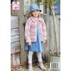 King Cole Aran Knitting Pattern - 6223 Children's Jacket &