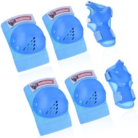 knee pads and elbow pads for kids Wrist Guards Protective Gear 3 in 1 Set, for 3-15 Years Child Roller Skates, Inline Skating, Cycling, BMX Bike, Skateboard, Scooter Riding and Outdoor Extreme Sports