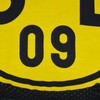 Borussia Dortmund, Polyester, BVB cushion with emblem, black/yellow, 40 x