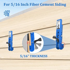 Drusolell Siding Tools, Siding Installation Tools, Siding Mounting Kit, Compatible with 5/16- Inch Fiber Cement Siding, Lap Siding Gauge with Adjustable Reveals(Blue)