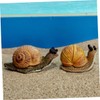 Gogogmee Snail Resin Crafts Vivid Snail Ornament Figurine Adornment Household