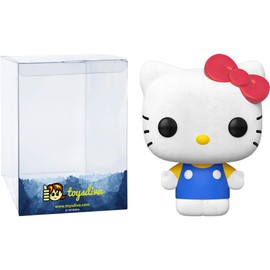 H e l l o Kitty - Flocked [Classic]: P o p ! Vinyl Figurine Bundle with 1 Compatible 'ToysDiva' Graphic Protector (030-44305 - B)