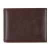camel active Mens Wood Travel Accessory Wallet Brown, brown
