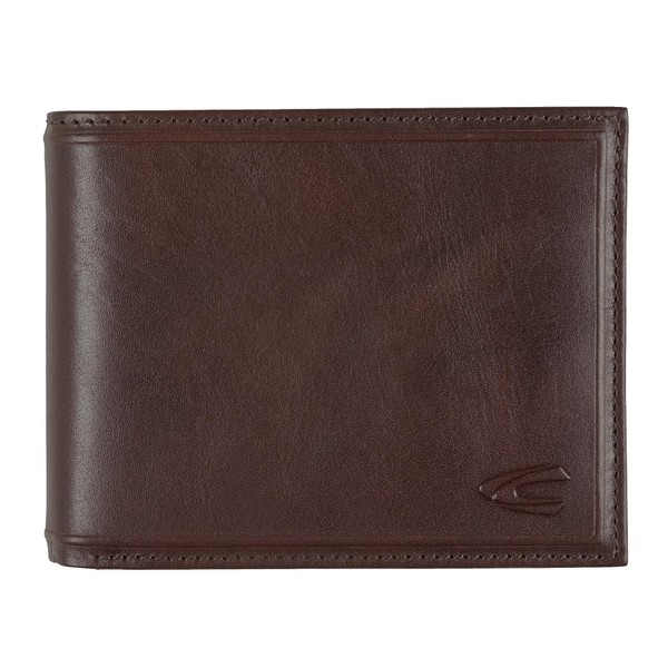 camel active Mens Wood Travel Accessory Wallet Brown, brown