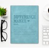 KTJGMBY Difference Maker Gifts Notebook, Difference Maker Definition Writing Leather
