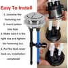 48mm/1.89inch Toilet Tank Button 20cm Extended Dual Push Flush Toilet