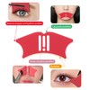 Nasenschatten-Werkzeug, Nasenkonturschablone, Silikon-Eyeliner-Schablone, Gesichts-Make-up-Anleitung mit Pinsel