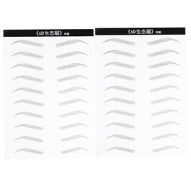 Beavorty 2sheets Eyebrow Stickers for Women of Hair-like Simulation Eyebrows Easy to Use Makeup Tools for Natural Look