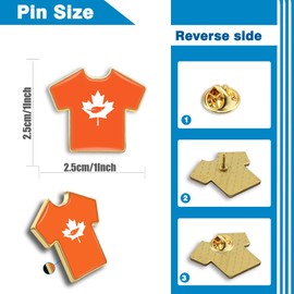 50/Pcs Orange Shirt Lapel Pins 1 “ -Tshirt Shaped Shirt Pins Canada Native awareness Brooch Badge Souvenir ForKids Child Clothes Bags Hats