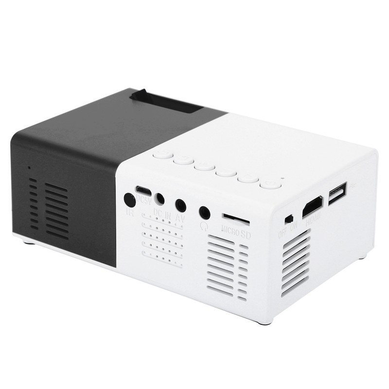 Mini Portable LED Projector 1800LM with Tripod Bracket for Home