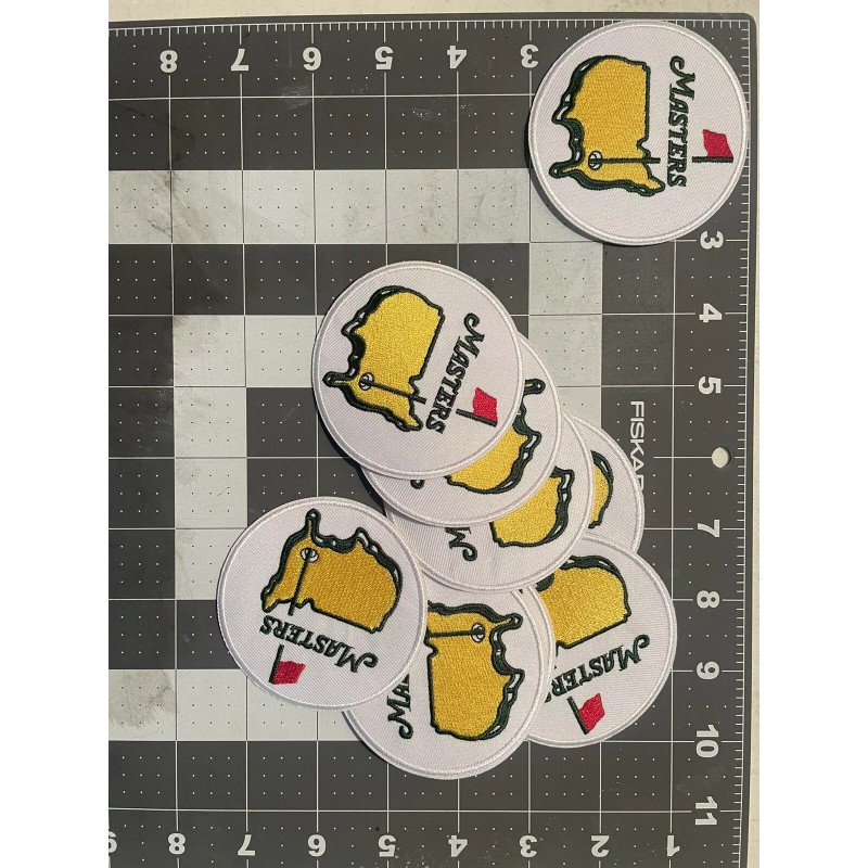 MASTERS LOGO Patch. Adhesive backing for iron-on. 3.0 Inch size