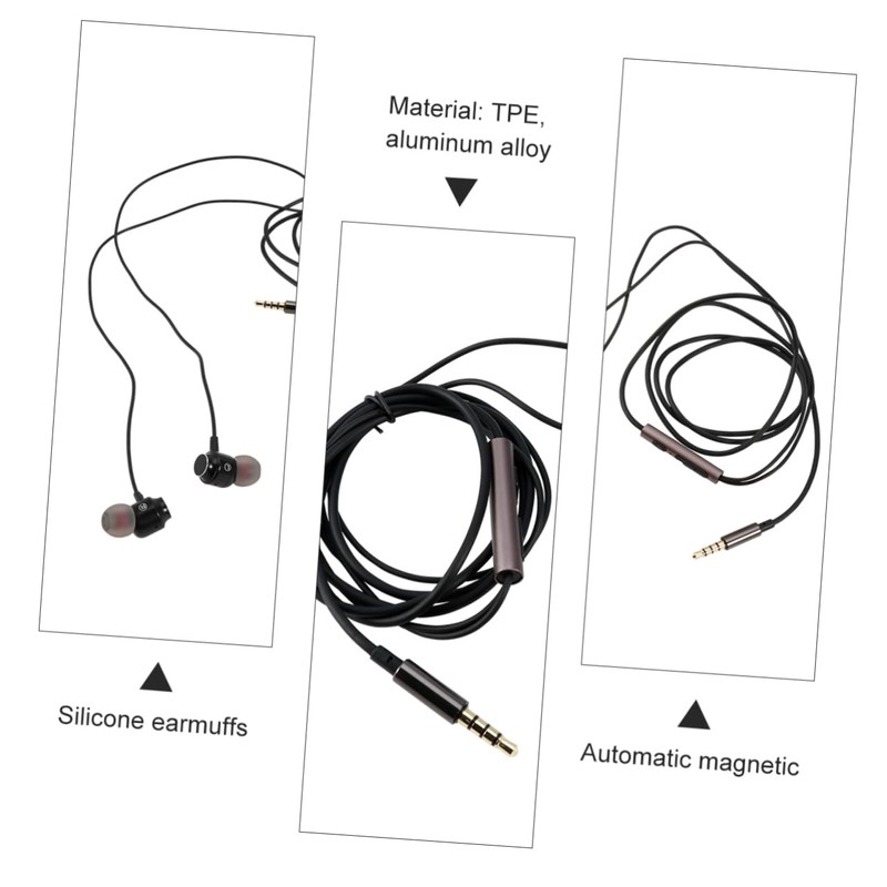 KOMBIUDA Earbuds with Mic Control in Ear Headphones for Phone