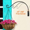 AJART Bird Feeder Hanger for Outside:22-inch Swivel Hanging Plant Hangers