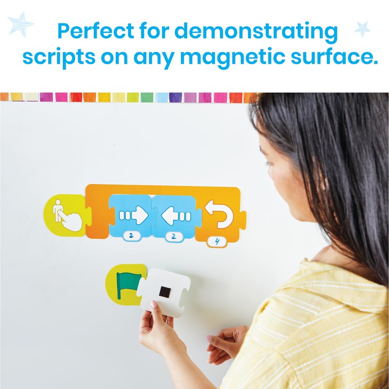 Learning Resources Scratch Jr Block-Based Coding Magnetic Demonstration Set, Learn