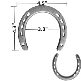 ZSHIGANMA Cast Iron Horse Shoes for Decorations, Durable Good Lucky Horseshoe for Wall Décor, Indoor, Outdoor, Cowboy, Western, Wedding, Birthday Party Favors Supplies (24)
