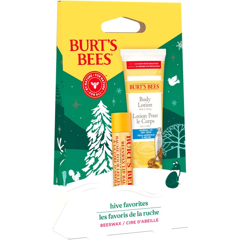 Burt's Bees Hive Favorites Beeswax Holiday Gift Set, Beeswax Lip