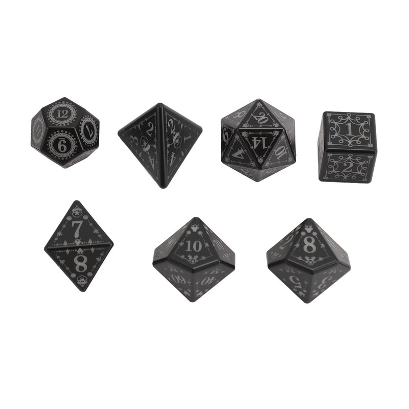 7pcs Light Up LED Dice Set Glowing Polyhedral Dice with