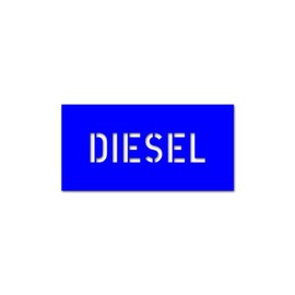 Paint Stencils Sticker Diesel Tank Lid Flap 8 x 2 cm #A4695