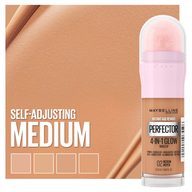 Maybelline New York 4-in-1 Make Up with Concealer, BB Cream,