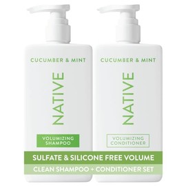 Native El Champú y Acondicionador Contienen Ingredientes Derivados Naturalmente  Todo Tipo de Cabello Color y Tratado de Fino A Seco Dañado, Libre de