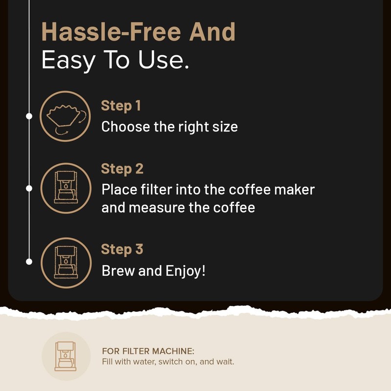 EDESIA ESPRESS - Korbfilterpapier für gewerbliche Kaffeemaschinen - 90/240 mm