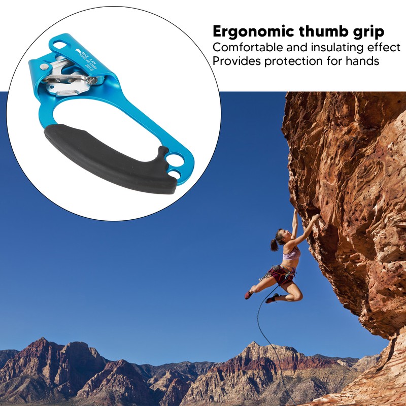 Climbing Hand Ascender Device Ergonomic Comfortable Heat Insulation Left Hand