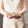Women's elegant and fashionable leaf crown headband hair accessory (Golden,