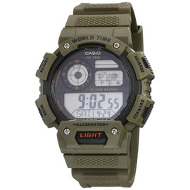 Casio AE-1400WH-3AVCF Reloj para Unisex Adulto, color Verde, talla Estándar