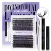 Individual Lashes Kit D Curl Clusters Lashes Kit 0.07mm 30D+40D