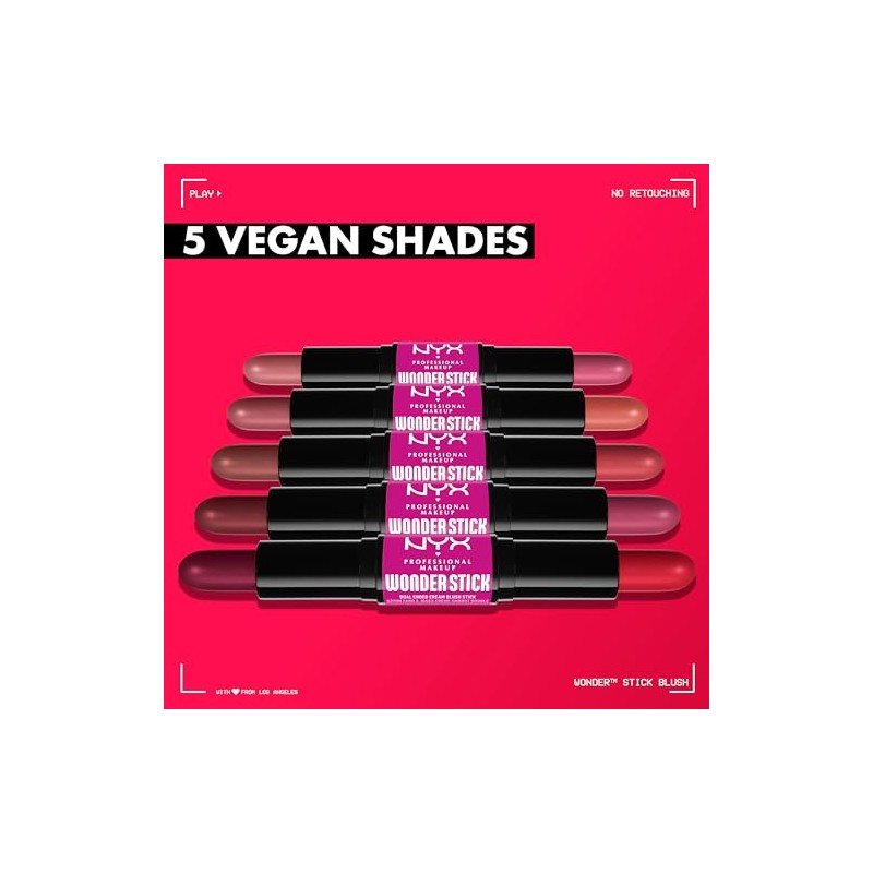 NYX Professional Makeup, Wonder Stick Blush, Rubor en barra, Light