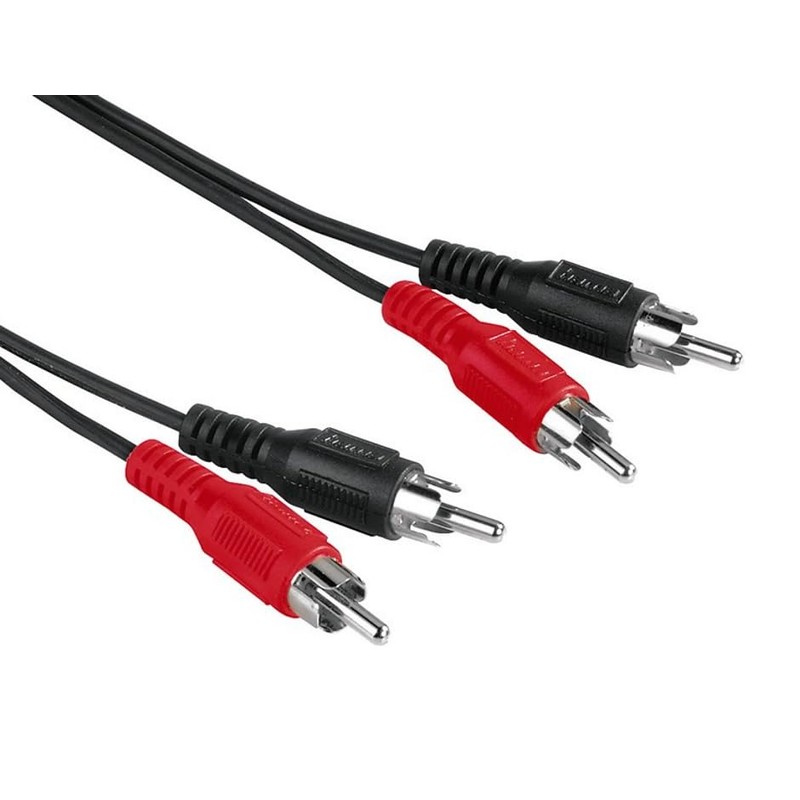 hama German Audio Cable, 2 RCA Plugs - 2 RCA