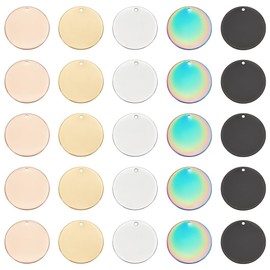 UNICRAFTALE Rectangle Embossing Labels Blank Embossing Blanks Pendant Stainless Steel Smooth Swing Pendant Blanks for Bracelet Necklace Jewelry, Stainless Steel, No Gemstone