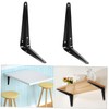 WHAMVOX 10pcs Nine Ratio Triangle Bracket Bookshelf Bracket Hidden Bracket