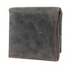 Greenland Brown Bifold Wallet Coin Catcher and Press Stud Closure