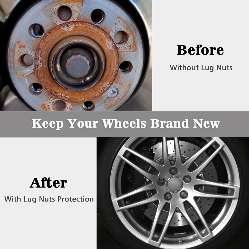 XNBTFK Wheel Nut Covers, 21 PCS Universal 17mm Wheel Nut