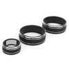 3pcs Car Air Conditioning Interior Climate Controller Knob Cover Black