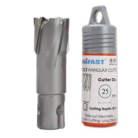 SagaSave 18.5MM x 35MM High Speed Steel Cyclone Annular Hole Cutter，Metal Hole Saw for Stainless Steel, Metal, Iron, Steel, Brass,Wood 1PCS