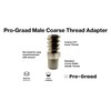 Pro-Graad Aluminum Male Coarse Thread Adapter - Converts Drywall Corner
