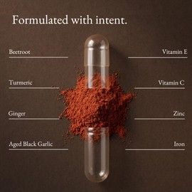 Allium Purus Antioxidant & Immunity Supplement – 60 Capsules with Beetroot, Turmeric, Ginger & Aged Black Garlic – Formulated for Systemic Wellness and Daily Vitality - GMP - Vegan - Non GMO