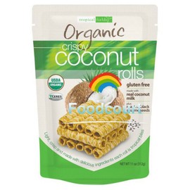 Tropical Fields 3 Packs Tropical Fields Organic Crispy Coconut Rolls 11 OZ Each Pack