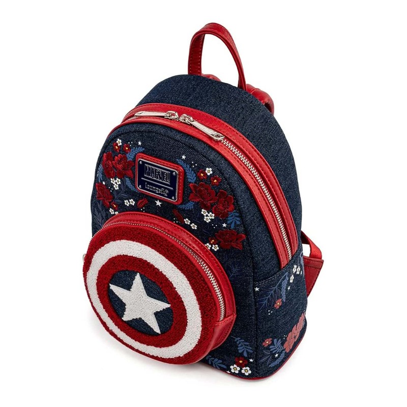 Loungefly Captain America 80th Anniversary Sheild Mini Backpack