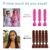 Dark Green Synthetic Hair for Braiding, 24 Inches, 3 Packs,