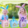 Sanwuta 12 Pcs Easter Non Woven Gift Bags Reusable Bunny