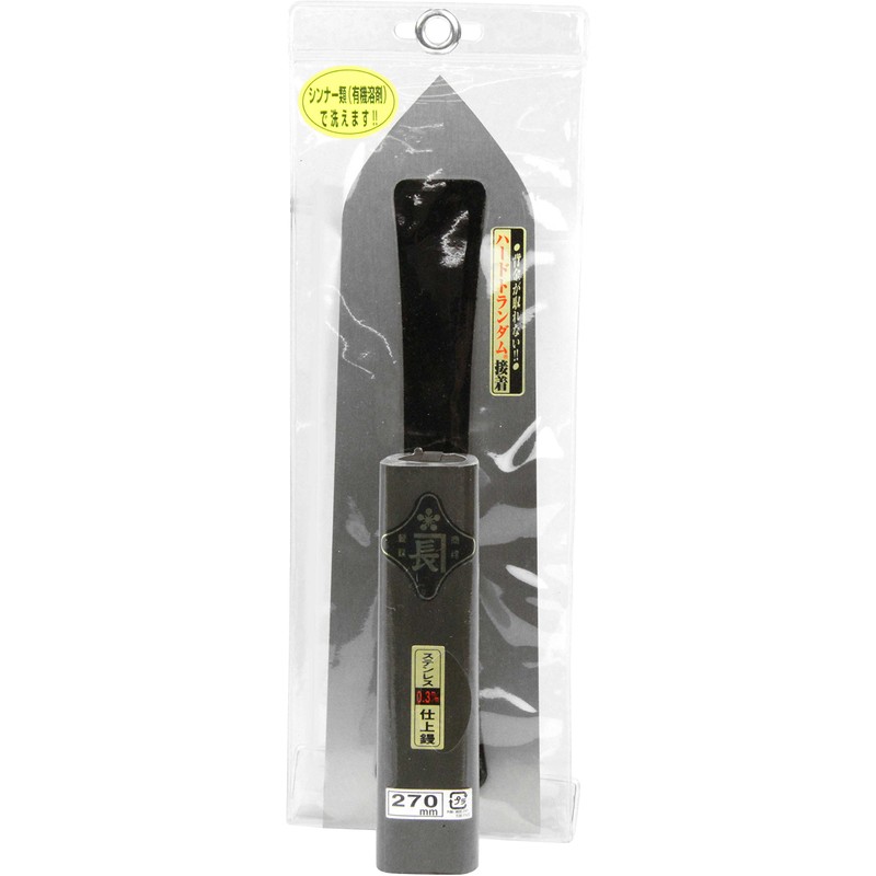 Kin-cho Stainless Steel Trowel 0.01 inch (0.3 mm) Thick, Black