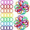 100PCS Plastic Loose-Leaf Ring, Multi-Color Notebook Binder Rings, DIY Tools