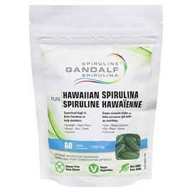 Gandalf - Hawaiian Spirulina, Nature’s Original Superfood, Ocean Chill™ Vegan + Non-GMO + Gluten-Free - 1000 mg 60 Tablets