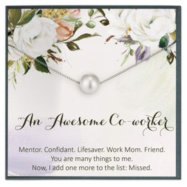 Retiring Gift for Women Coworker Retirement Quote Jewelry Co worker Goodbye Coworker Thank You Gift