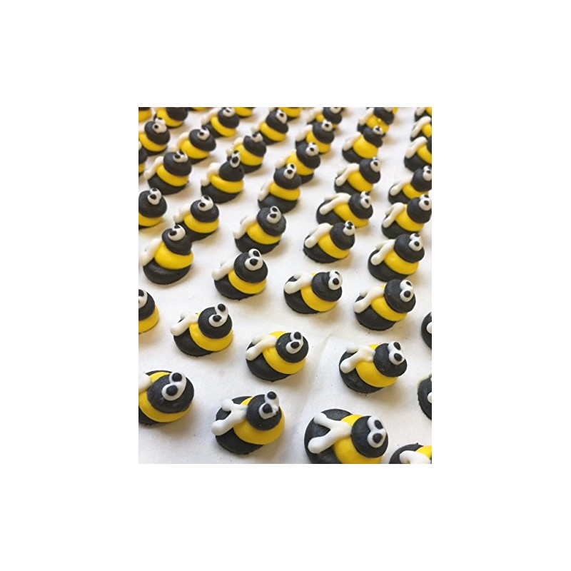 12 Sugar Mini Bees- Gorgeous, Edible and Handmade with Love