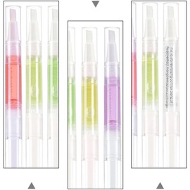 Genérico Aceite revitalizante de cutículas, aceite de uñas, fortalecedor de uñas, 6 unidades, extracto vegetal, para cuidado de uñas en salón de manicura Varios estilos